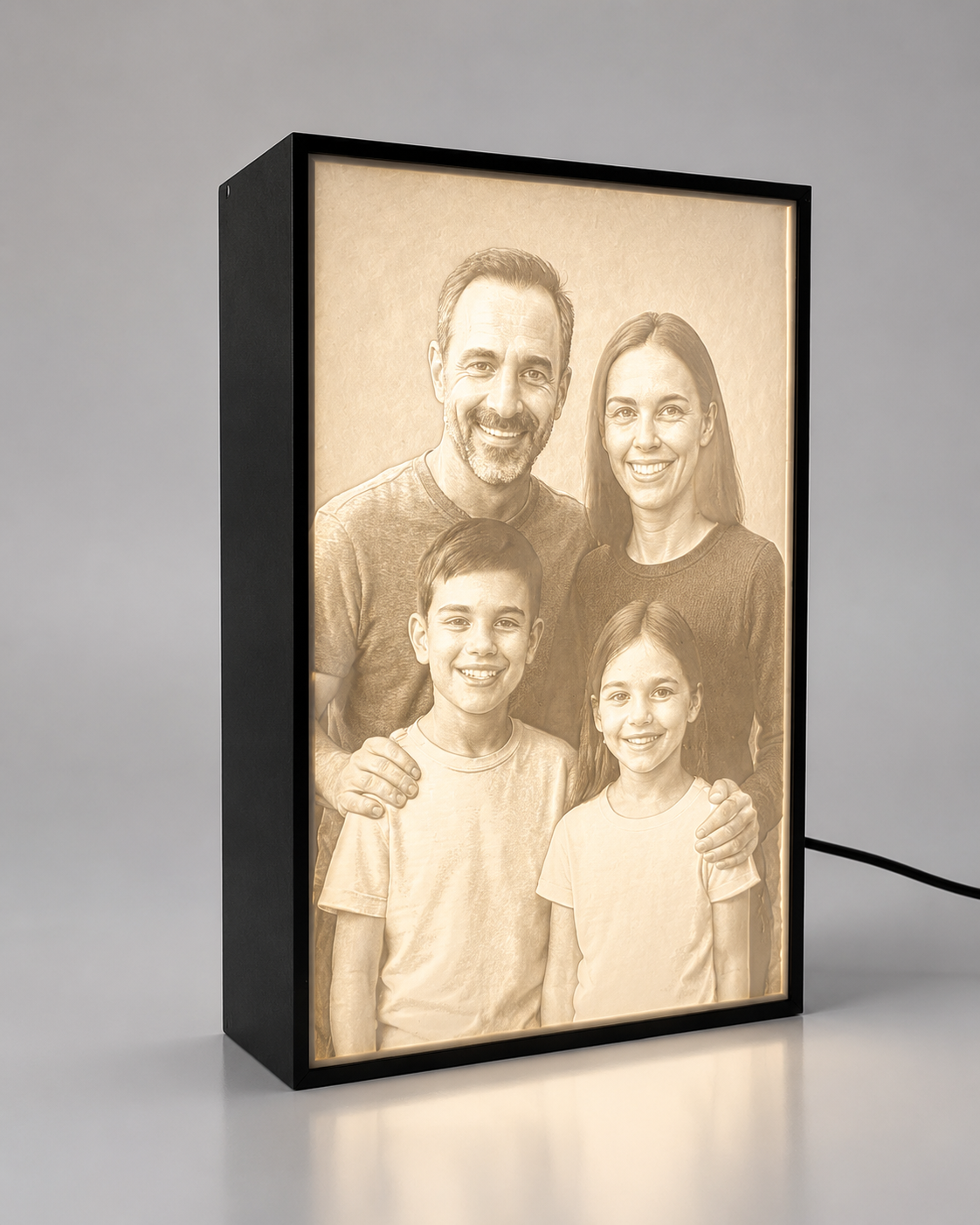 Kişiye Özel Işıklı 3D Fotoğraf Lambası – Anılarınızı Işığa Dönüştürün - Görsel 2