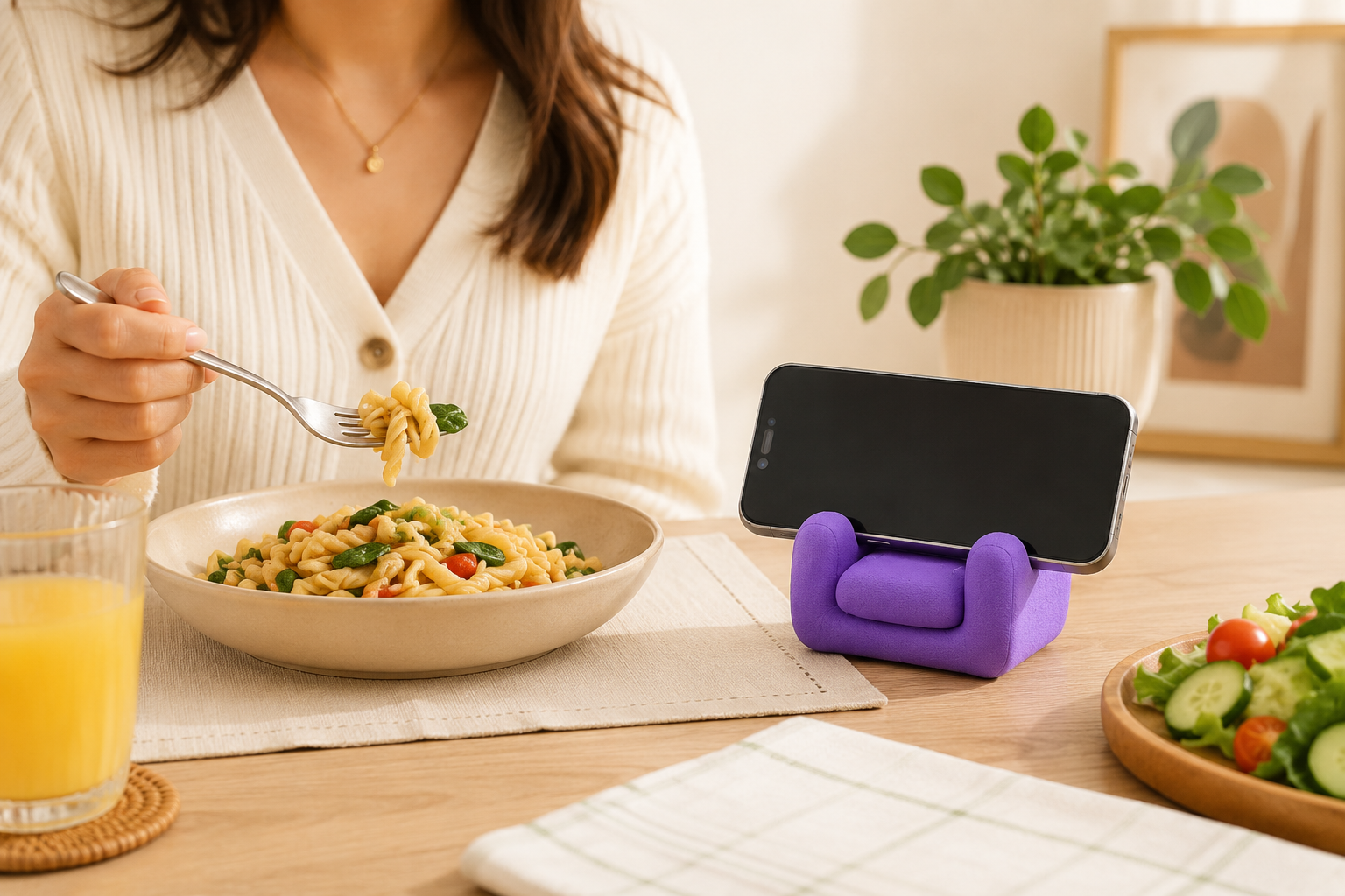 3D Baskı Mini Koltuk Telefon Standı – Renkli Masaüstü Telefon Tutacağı - Görsel 2