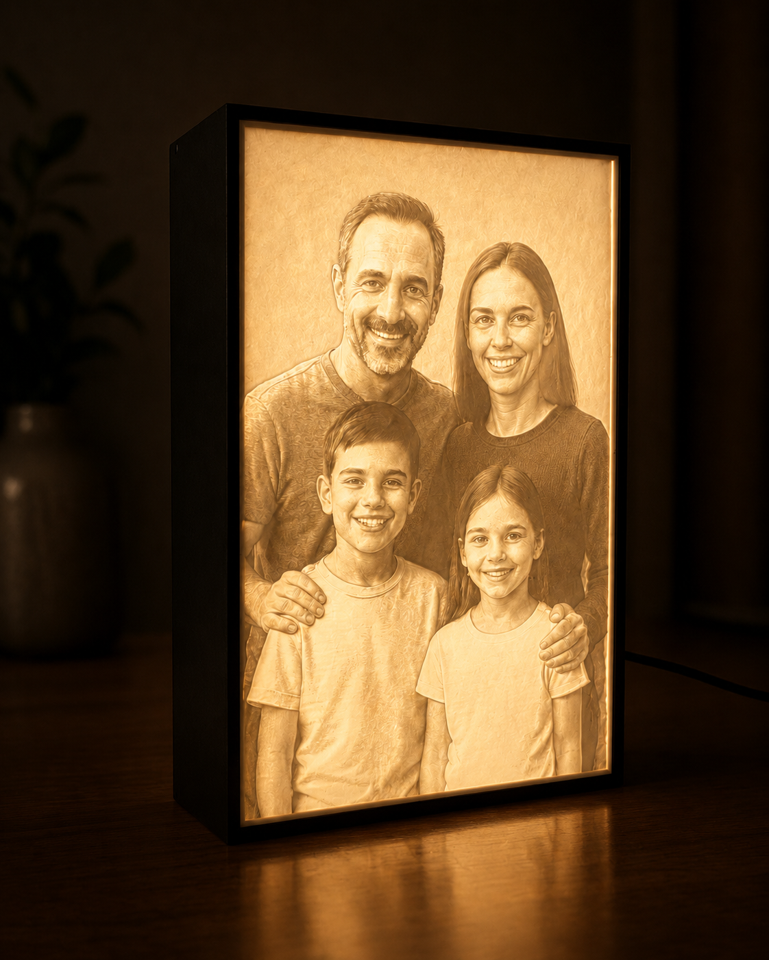 Kişiye Özel Işıklı 3D Fotoğraf Lambası – Anılarınızı Işığa Dönüştürün